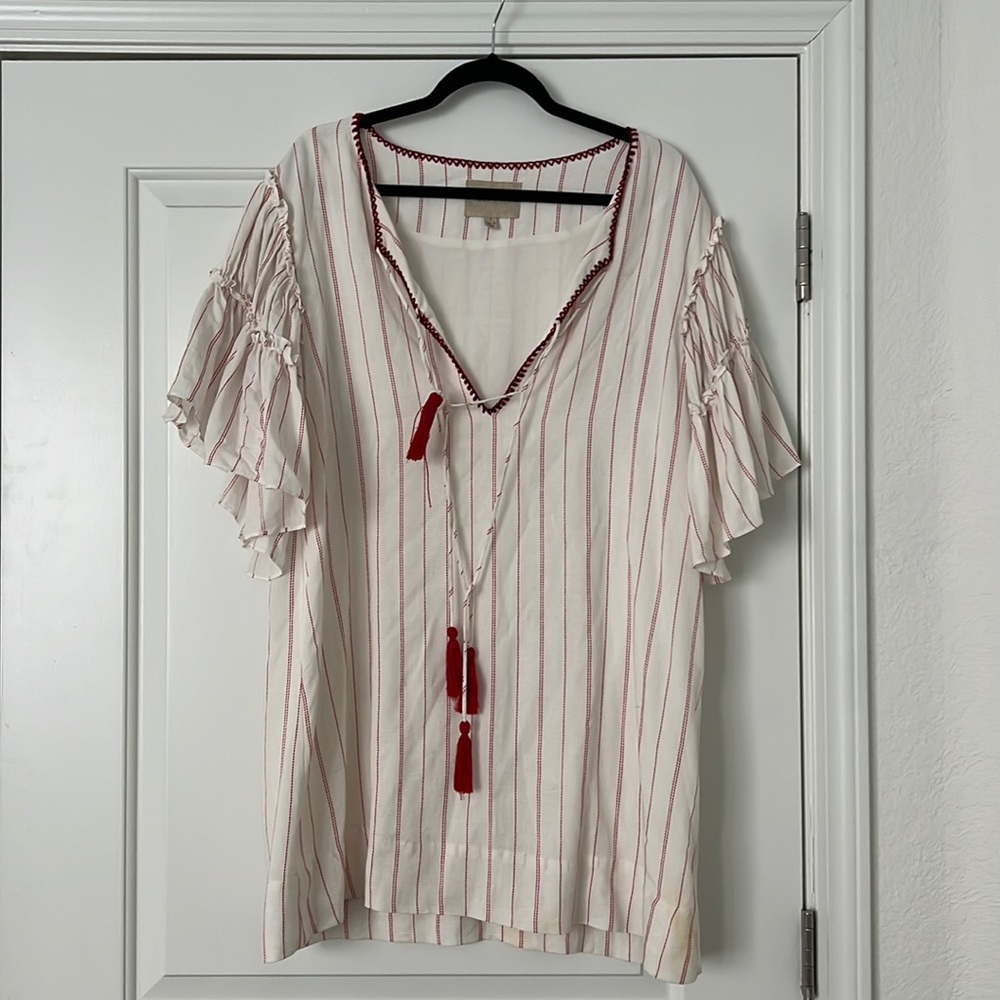 Mini dress with tassels / beach cover up